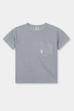 Kids 100% Imported Soft Lycra Cotton Grey T-Shirt