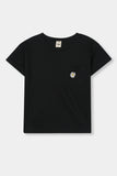 Kids 100% Imported Soft Lycra Cotton Black T-Shirt