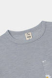 Kids 100% Imported Soft Lycra Cotton Grey T-Shirt