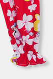 Girls 100% Imported Linen Cotton Frill Sleeves Printed Suit
